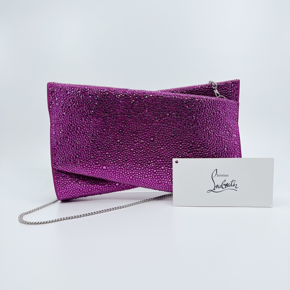 Christian Louboutin "Loubitwist" clutch bag pink $4100